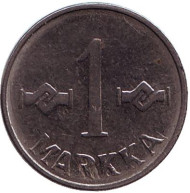 Монета 1 марка. 1955 год, Финляндия. Монета 1 марка. 1955 год, Финляндия.