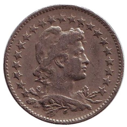 Монета 100 рейсов. 1932 год, Бразилия. Монета 100 рейсов. 1932 год, Бразилия.