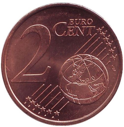 Монета 2 цента, 2005 год, Финляндия. Монета 2 цента, 2005 год, Финляндия.