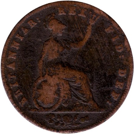 Монета 1/2 пенни. 1826 год, Великобритания.