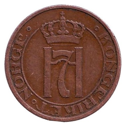 Монета 2 эре. 1932 год, Норвегия. Монета 2 эре. 1932 год, Норвегия.
