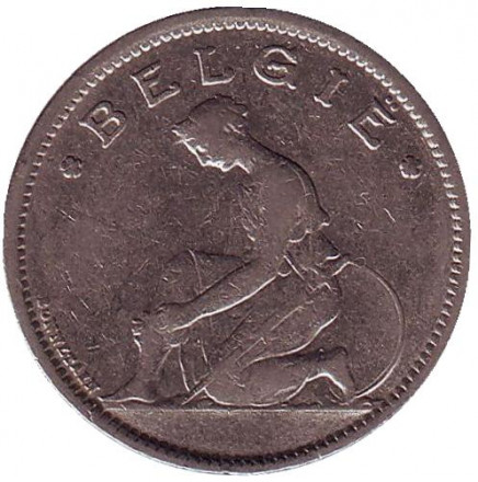 Монета 1 франк. 1935 год, Бельгия. (Belgie) Монета 1 франк. 1935 год, Бельгия. (Belgie)