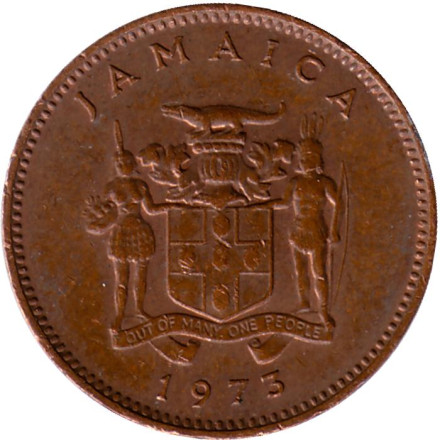 Монета 1 цент. 1973 год, Ямайка. Аки. (Блигия вкусная). ФАО. Из обращения. Монета 1 цент. 1973 год, Ямайка. Аки. (Блигия вкусная). ФАО. Из обращения.