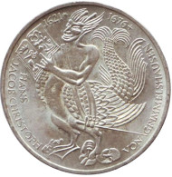 Монета 5 марок. 1976 год, ФРГ. 300-летие со дня смерти Ганса Якоба фон Гриммельсгаузена. Монета 5 марок. 1976 год, ФРГ. 300-летие со дня смерти Ганса Якоба фон Гриммельсгаузена.