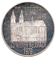 Монета 100 шиллингов. 1979 год, Австрия. 700 лет собору в Винер-Нойштадте. Proof. Монета 100 шиллингов. 1979 год, Австрия. 700 лет собору в Винер-Нойштадте. Proof.