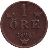 Монета 1 эре. 1896 год, Швеция. Монета 1 эре. 1896 год, Швеция.