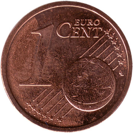 Монета 1 цент. 2022 год, Эстония.