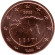 Монета 1 цент. 2022 год, Эстония.