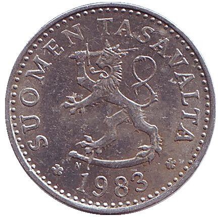 Монета 10 пенни. 1983 год, Финляндия. (N) Монета 10 пенни. 1983 год, Финляндия. (N)