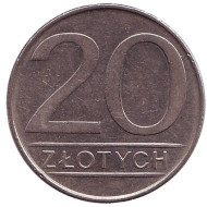 Монета 20 злотых. 1984 год, Польша. Монета 20 злотых. 1984 год, Польша.