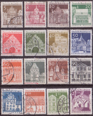 Марки почтовые. Серия из 16 штук. 1966-1967 гг., ФРГ. Немецкая архитектура с 12-го века. Марки почтовые. Серия из 16 штук. 1966-1967 гг., ФРГ. Немецкая архитектура с 12-го века.