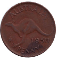 Монета 1 пенни. 1950 год, Австралия. (Точка после "PENNY") Кенгуру. Монета 1 пенни. 1950 год, Австралия. (Точка после "PENNY") Кенгуру.