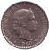 Монета 20 раппенов. 1960 год, Швейцария.