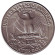 Монета 25 центов. 1981 (D) год, США. Вашингтон. Монета 25 центов. 1981 (D) год, США. Вашингтон.