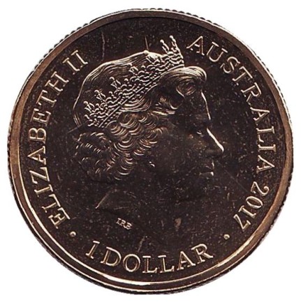 Монета 1 доллар. 2017 год, Австралия. 100 лет Транс-Австралийской железной дороге. (Отметка: "M").