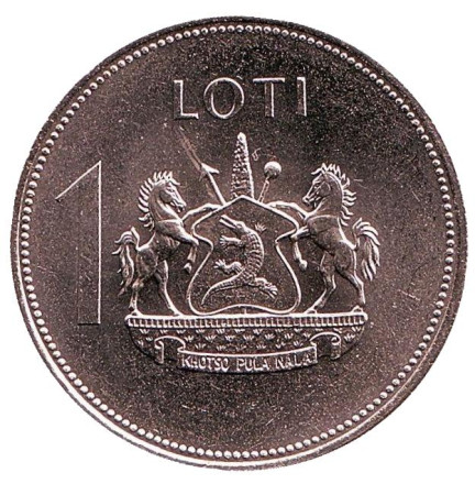 Монета 1 лоти. 1979 год, Лесото.