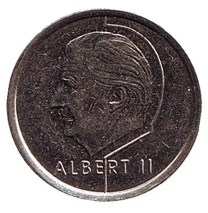 Монета 1 франк. 1998 год, Бельгия (Belgie). Монета 1 франк. 1998 год, Бельгия (Belgie).