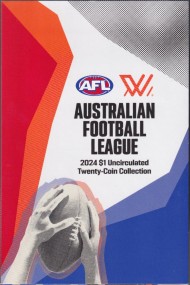 Набор из 20-ти монет номиналом 1 доллар. 2024 год, Австралия. Австралийская футбольная лига. В альбоме.