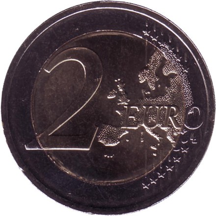 Монета 2 евро. 2020 год, Литва. Аукштайтия. "Литовские этнографические регионы".