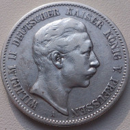 Монета 2 марки. 1899 год, Германская империя. Пруссия. Монета 2 марки. 1899 год, Германская империя. Пруссия.