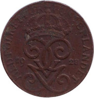 Монета 1 эре. 1928 год, Швеция. Монета 1 эре. 1928 год, Швеция.