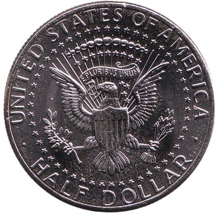 Монета 1/2 доллара (50 центов), 2018 год (P), США. Джон Кеннеди. Монета 1/2 доллара (50 центов), 2018 год (P), США. Джон Кеннеди.