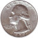 Монета 25 центов. 1959 год, США. (Отметка монетного двора D). Вашингтон. Монета 25 центов. 1959 год, США. (Отметка монетного двора D). Вашингтон.