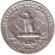 Монета 25 центов. 1959 год, США. (Отметка монетного двора D). Вашингтон. Монета 25 центов. 1959 год, США. (Отметка монетного двора D). Вашингтон.