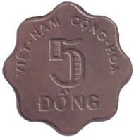 Монета 5 донгов. 1966 год, Вьетнам. Монета 5 донгов. 1966 год, Вьетнам.