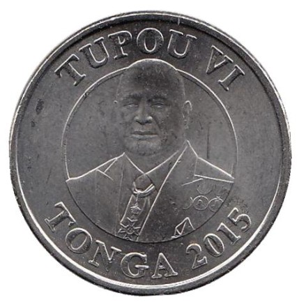 Монета 10 сенити. 2015 год, Тонга. Тонганский большеног. (Малау).