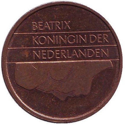 Монета 5 центов. 1998 год, Нидерланды.