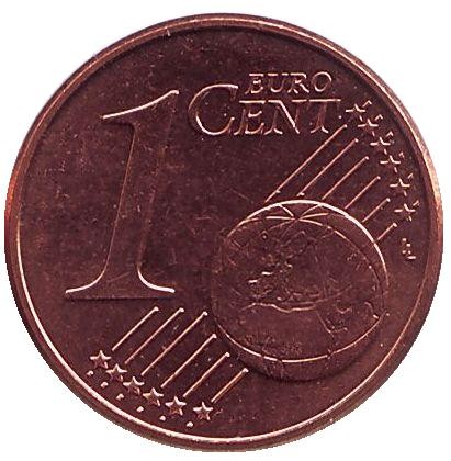 Монета 1 цент. 2003 год, Нидерланды.