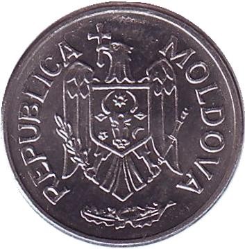 Монета 10 бани. 2016 год, Молдавия.