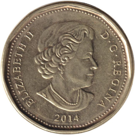 Монета 1 доллар, 2014 год, Канада. Олимпиада в Сочи. Монета 1 доллар, 2014 год, Канада. Олимпиада в Сочи.