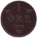 Монета 1 эре. 1897 год, Швеция.