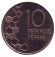 Монета 10 пенни. 1990 год, Финляндия. UNC. Монета 10 пенни. 1990 год, Финляндия. UNC.