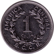 Монета 1 колон. 1983 год, Коста-Рика. Монета 1 колон. 1983 год, Коста-Рика.