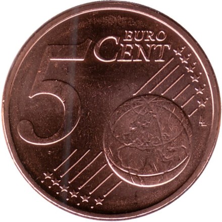 Монета 5 центов. 2022 год, Эстония. Монета 5 центов. 2022 год, Эстония.