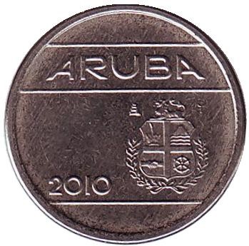 Монета 5 центов, 2010 год, Аруба.