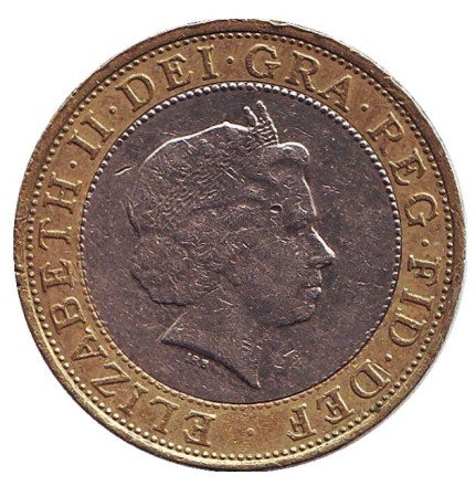 Монета 2 фунта. 2007 год, Великобритания.