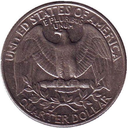 Монета 25 центов. 1982 (P) год, США. Вашингтон.