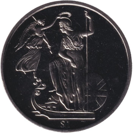 Монета 1 доллар. 2008 год, Британские Виргинские острова. Британия.