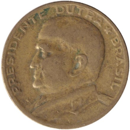 Монета 50 сентаво. 1950 год, Бразилия. Монета 50 сентаво. 1950 год, Бразилия.