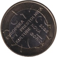Монета 3 евро. 2025 год, Словения. Нова-Горица - культурная столица Европы 2025.
