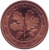 Монета 5 центов. 2002 год (A), Германия. Монета 5 центов. 2002 год (A), Германия.