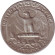 Монета 25 центов. 1961 год, США. (Отметка монетного двора D). Вашингтон. Монета 25 центов. 1961 год, США. (Отметка монетного двора D). Вашингтон.