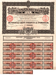 Облигация на сумму 22,000,000 франков. 1924 год, Франция.