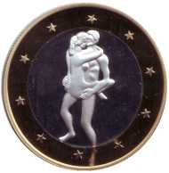 6 эросов (Sex euros). Сувенирный жетон. (Вар. 8)