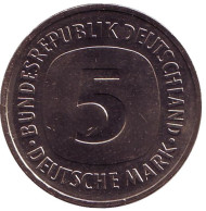 Монета 5 марок. 1978 год (D), ФРГ. Монета 5 марок. 1978 год (D), ФРГ.