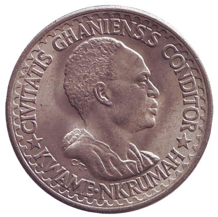 Монета 50 песев. 1965 год, Гана. Монета 50 песев. 1965 год, Гана.